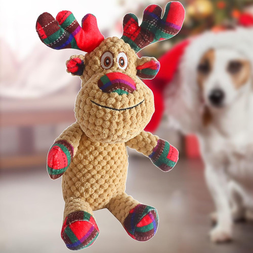 Christmas squeaky dog - christmas,