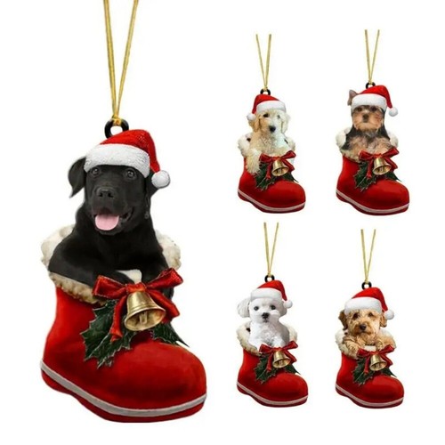 Dog christmas ornaments - dog,