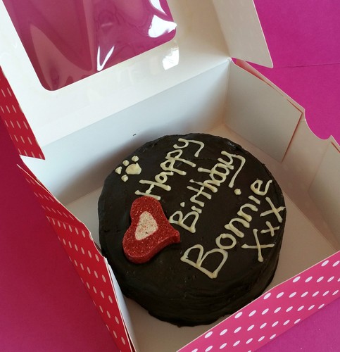 Dog birthday cake - birthday, name