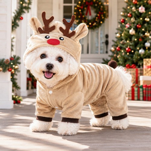 Dog reindeer costume - dog, christmas