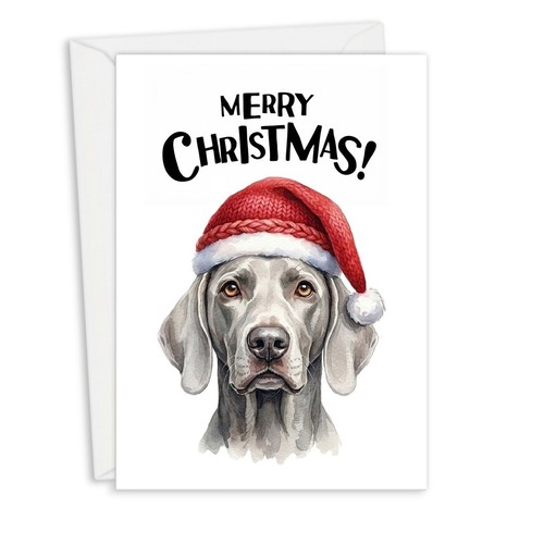 Weimaraner christmas card from - card,
