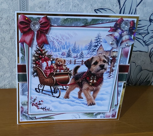 Hand made dog christmas - hand,