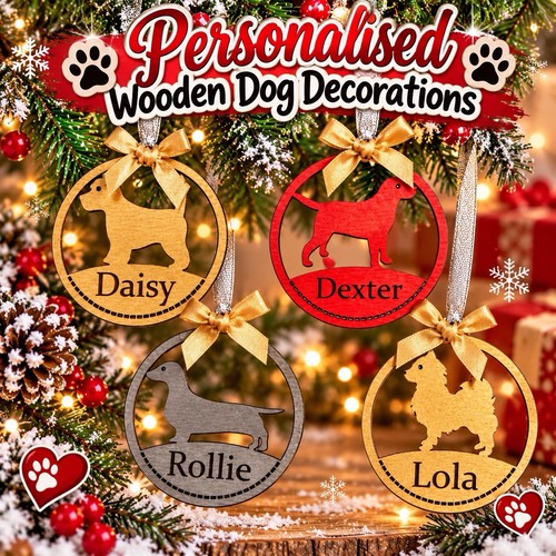 Personalised christmas pet dog - personalised,