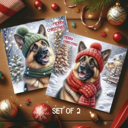 German shepherd dog - shepherd, christmas
