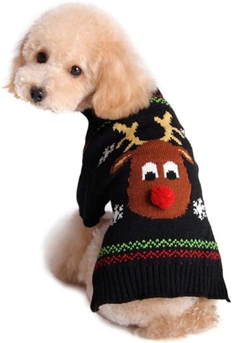 Dog christmas jumper reindeer - christmas,