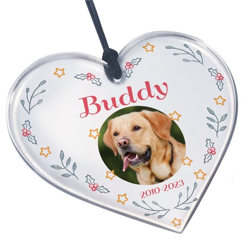 Dog memorial bauble - memorial,
