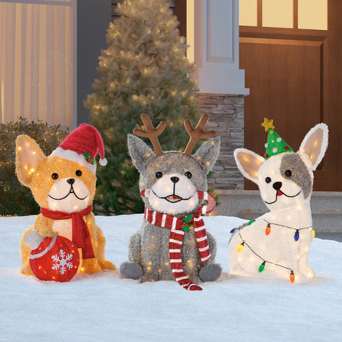 Inch set dog family - inch, of