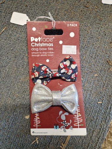 Petface christmas dog bow ties - christmas,