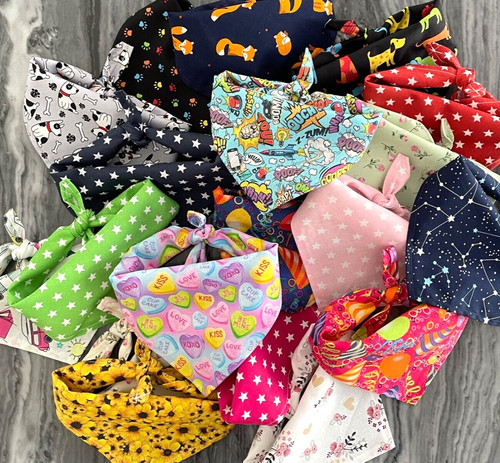 Tie dog bandanas pet - on,