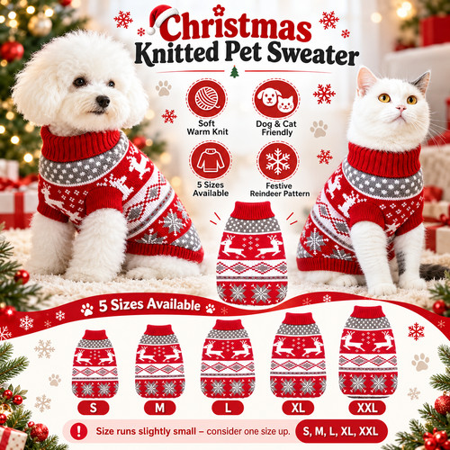 Christmas dog cat jumper - christmas,