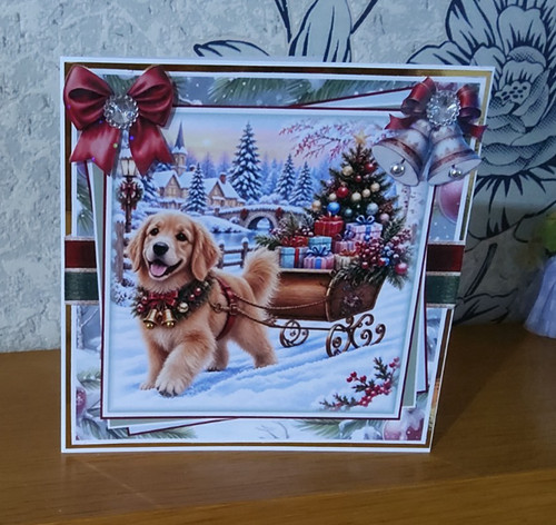 Hand made dog christmas - hand,