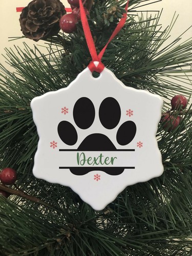 Dog christmas decoration paw - christmas,