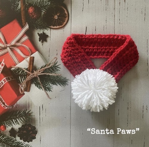 Christmas dog scarf - christmas,