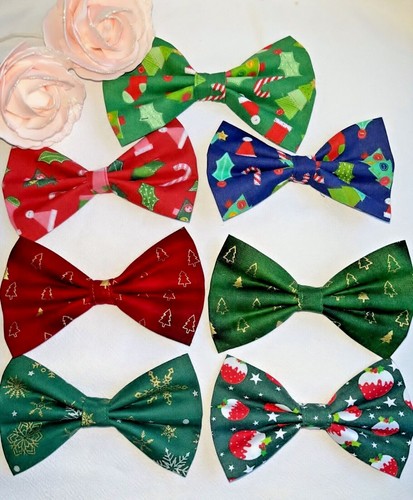 Christmas dog bow tie - christmas,