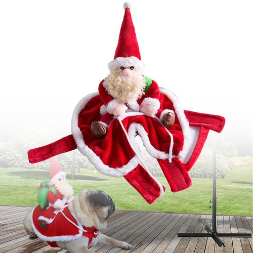 Christmas dog santa suit - christmas,
