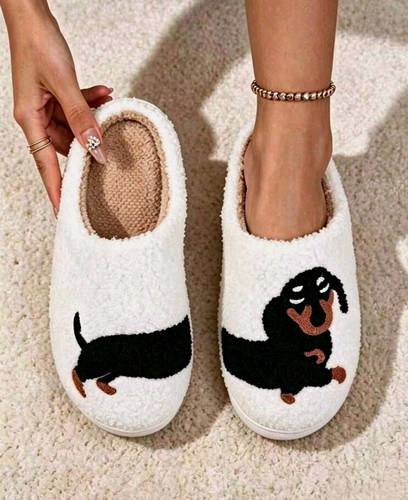 Dachshund sausage dog slippers - dachshund,