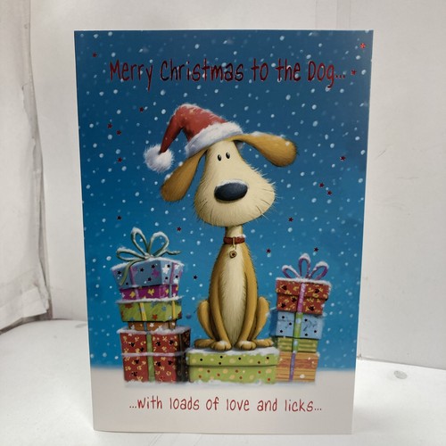Merry christmas the dog - merry,