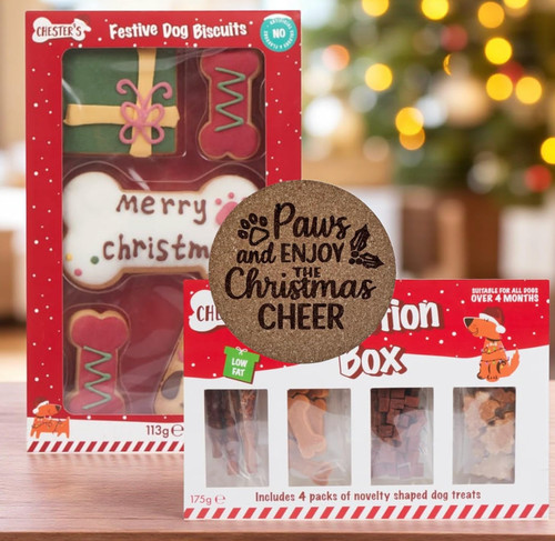 Chesters christmas dog treat - chesters,