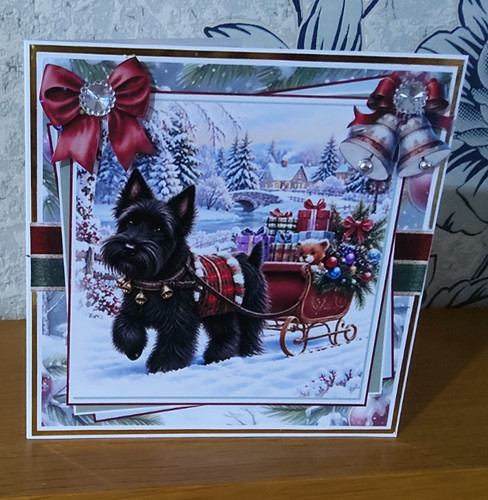 Hand made dog christmas - made,