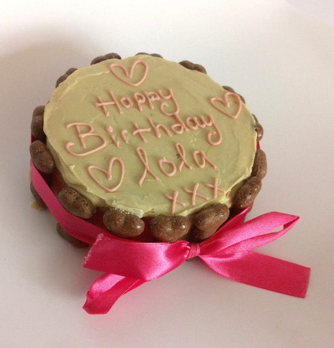 Dog birthday cake peanut - birthday,