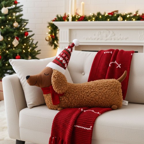 Christmas dachshund dog - christmas, shaped