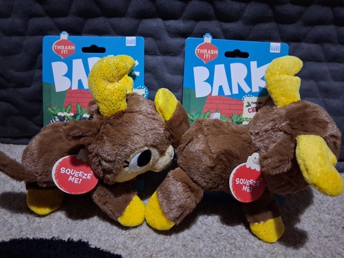 Bark box squeaky reindeer - 2x,