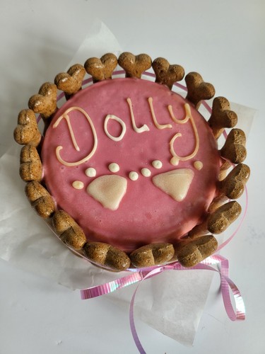 Dog birthday cake peanut - dog,