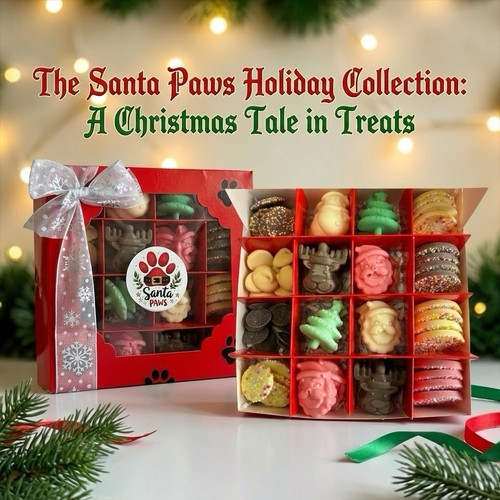 Christmas dog chocolate - christmas,