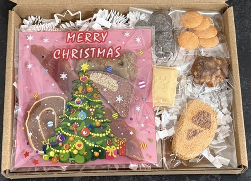 Dog hamper christmas treats - dog,