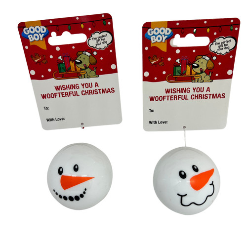 Good boy snowman - boy, faceballs