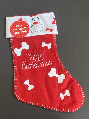 Pet dog christmas stockings - dog,