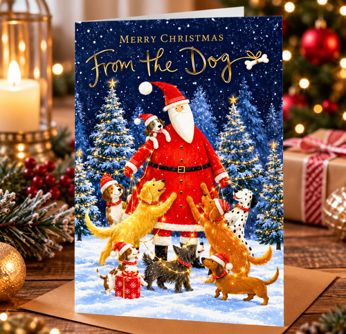 From the dog christmas card - dog,