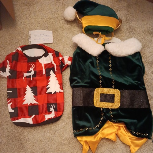 Pet christmas pjs - elf, santa