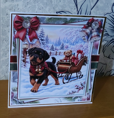 Hand made dog - hand, christmas