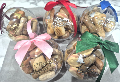 Christmas filled baubles dog - filled,
