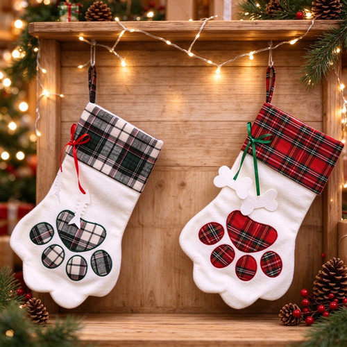 Christmas gift bags - gift, dog