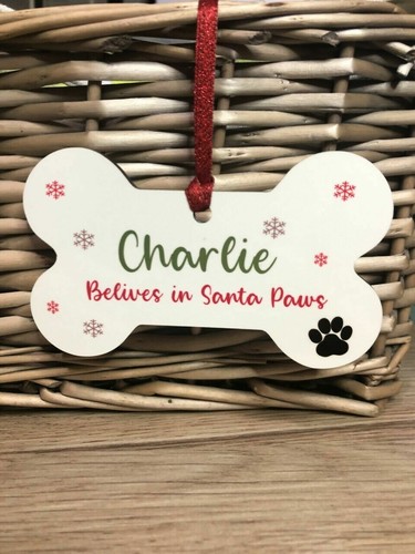 Dog christmas bone bauble - christmas,