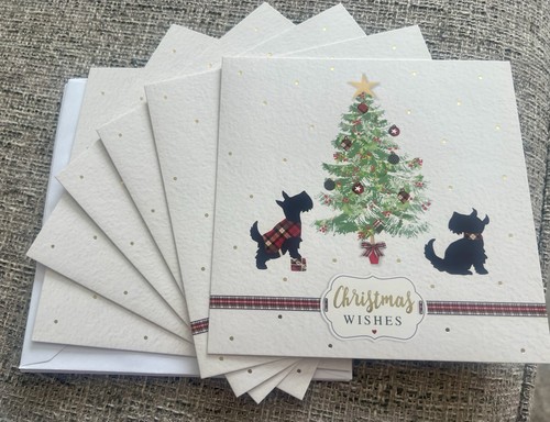 Scottie dog christmas cards - christmas,