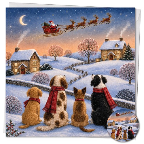 Christmas dogs design - ,