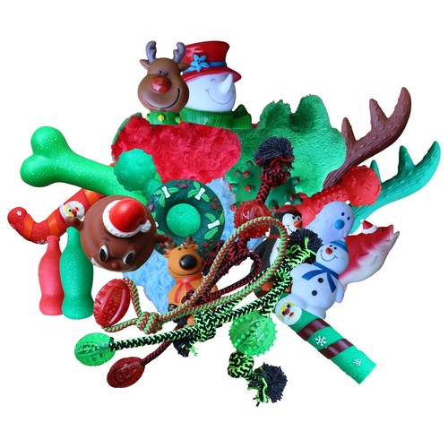 Christmas dog toys - dog,