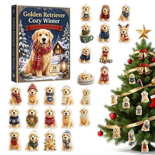 Christmas dog advent - dog, calendar
