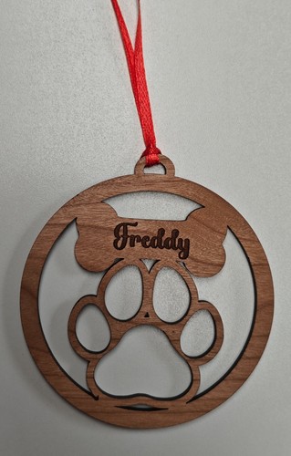 Personalised wooden pet paw - personalised,