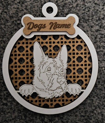 Personalised lasered dog - personalised,